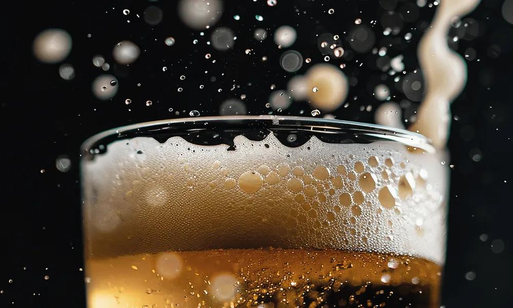 Medicion de nivel con espuma de cerveza