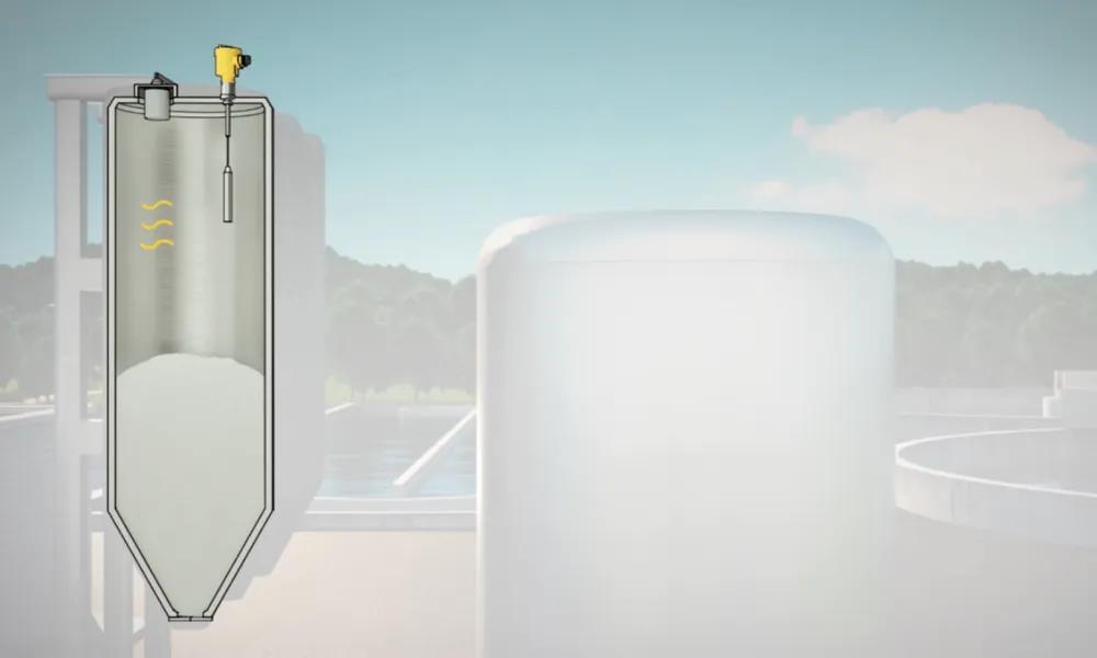 detección de nivel en silos de cal