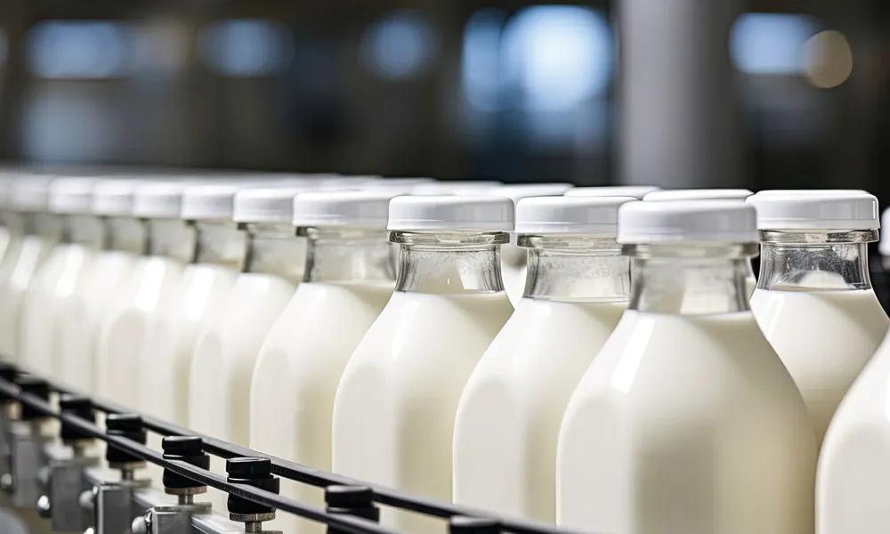 Pasteurización y llenado en la producción de leche líquida y nata