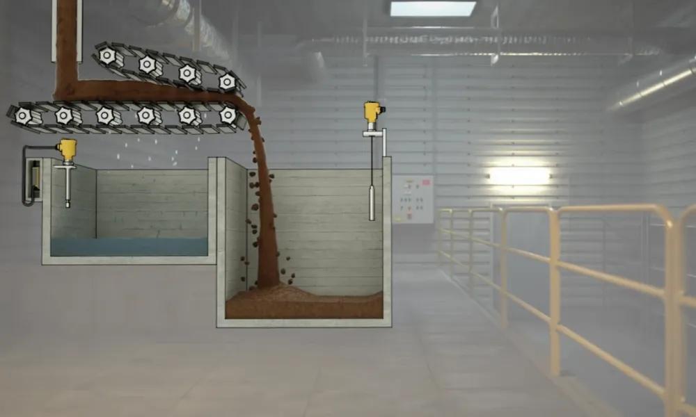 Detección de nivel de lodos